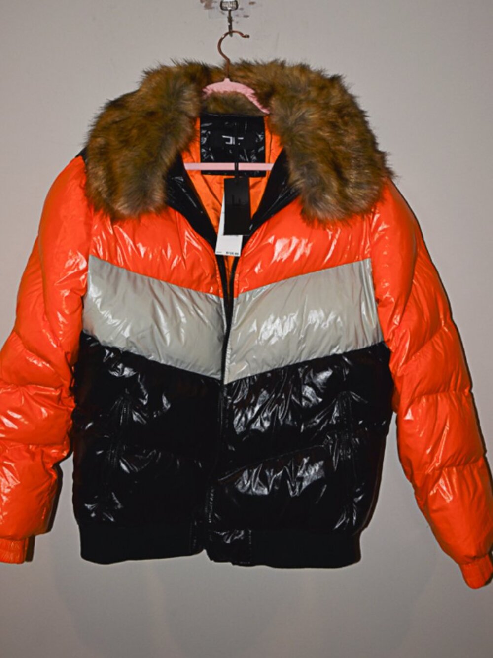 NWT Jordan Craig Sugar Hill Puffer Jacket in Total Orange Mens Large